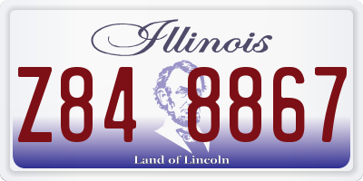 IL license plate Z848867