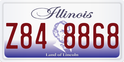 IL license plate Z848868