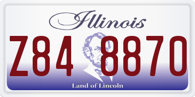 IL license plate Z848870