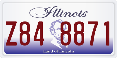 IL license plate Z848871