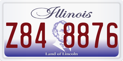 IL license plate Z848876