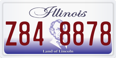 IL license plate Z848878