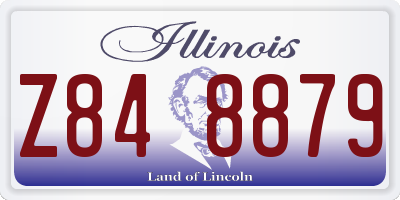 IL license plate Z848879