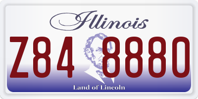 IL license plate Z848880