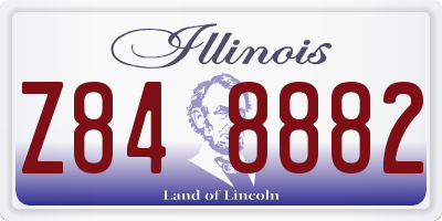 IL license plate Z848882