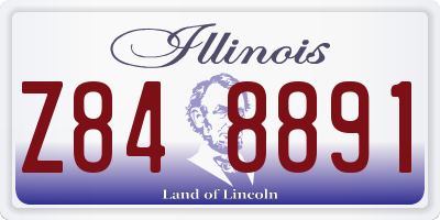 IL license plate Z848891