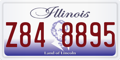 IL license plate Z848895