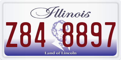IL license plate Z848897