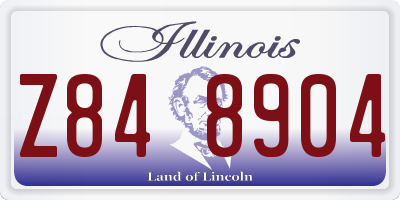 IL license plate Z848904