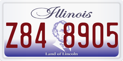 IL license plate Z848905