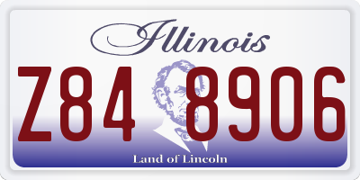 IL license plate Z848906