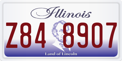IL license plate Z848907
