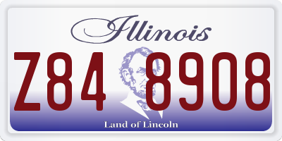 IL license plate Z848908