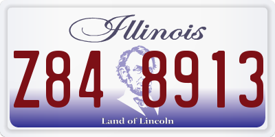 IL license plate Z848913