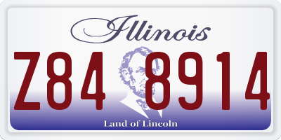 IL license plate Z848914