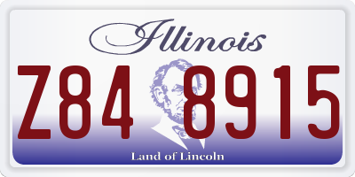 IL license plate Z848915