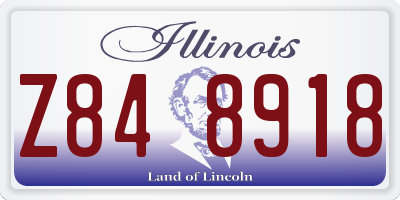 IL license plate Z848918