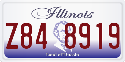 IL license plate Z848919