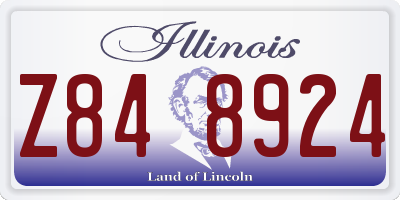 IL license plate Z848924