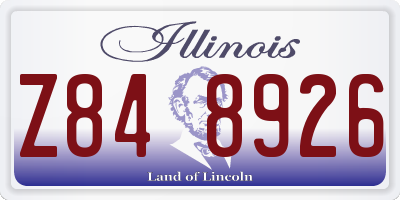 IL license plate Z848926