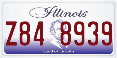 IL license plate Z848939
