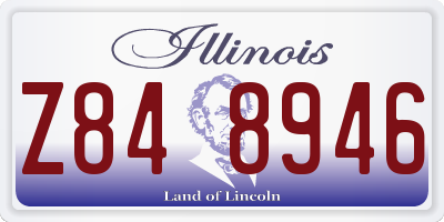 IL license plate Z848946