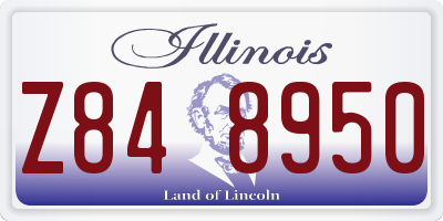 IL license plate Z848950