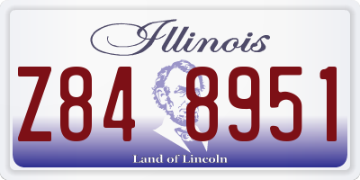 IL license plate Z848951