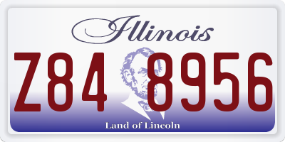 IL license plate Z848956