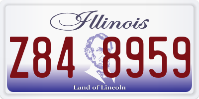 IL license plate Z848959