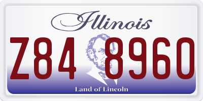 IL license plate Z848960