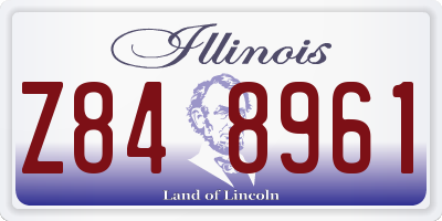 IL license plate Z848961