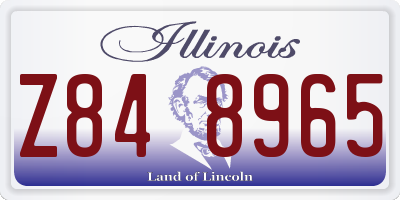 IL license plate Z848965