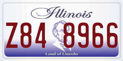 IL license plate Z848966