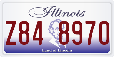 IL license plate Z848970