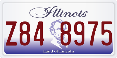 IL license plate Z848975