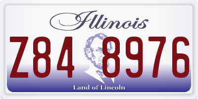 IL license plate Z848976