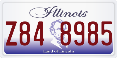 IL license plate Z848985