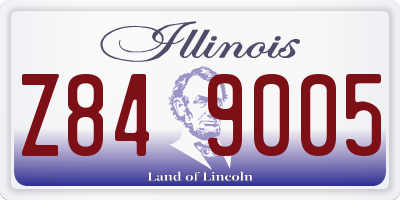 IL license plate Z849005