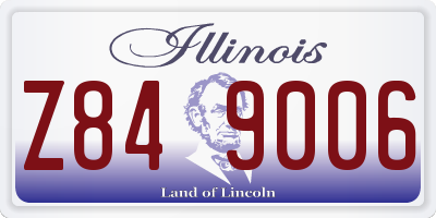 IL license plate Z849006