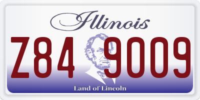 IL license plate Z849009