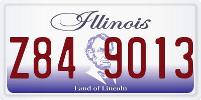 IL license plate Z849013