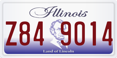 IL license plate Z849014