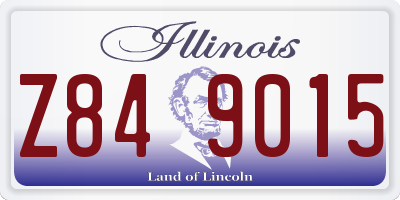 IL license plate Z849015