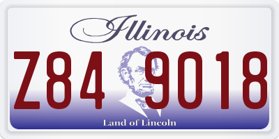 IL license plate Z849018