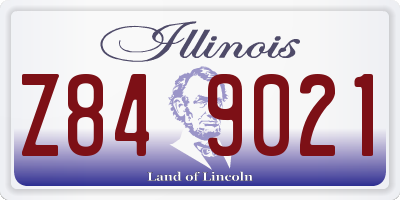 IL license plate Z849021