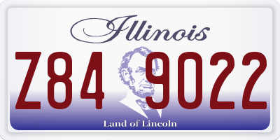 IL license plate Z849022