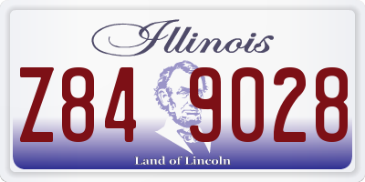 IL license plate Z849028