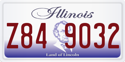 IL license plate Z849032