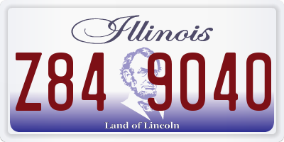 IL license plate Z849040